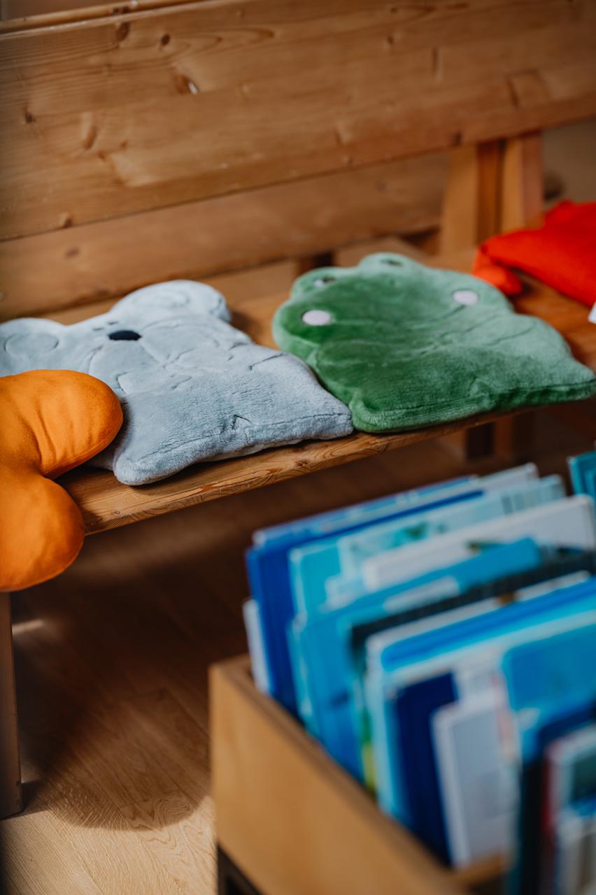 Sitzkissen in Kinderecke