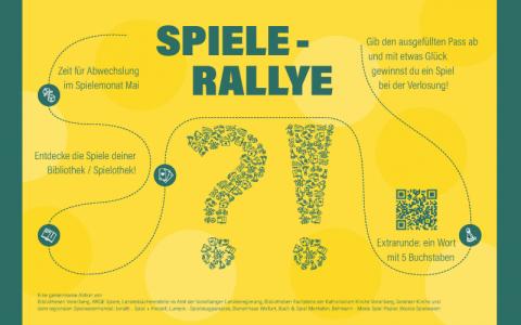 Flyer für Spiele-Rallye